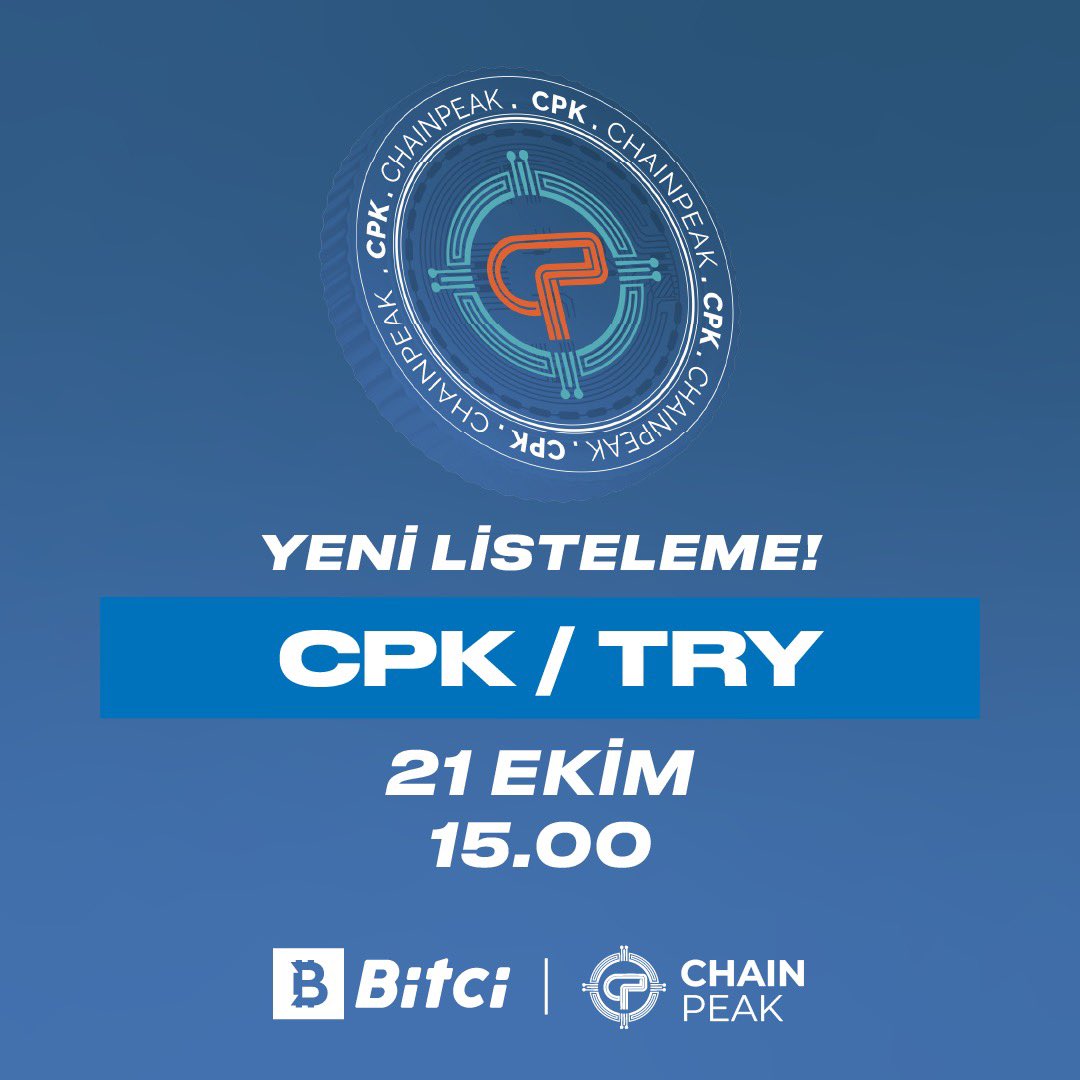 safebitcom's tweet photo. ⛓️‍💥 Blockchain inkübasyon hizmeti vermeyi hedefleyen Chain Peak listelemesine son 2 gün!

#ChainEcosystem #ChainPeak $CPK https://t.co/4slEDe1SmI