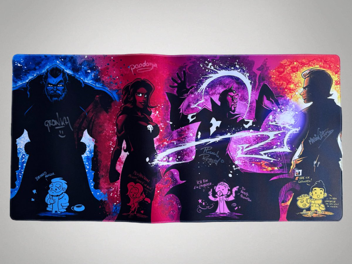 #Gewinnspiel #HORDE Mausmatte, signiert von <a href="/Gronkh/">𝑮𝑹𝑶𝑵𝑲𝑯</a> <a href="/xPandorya/">Pandorya</a> <a href="/PhunkRoyaI/">PhunkRoyal</a> @Kleifferson .

Einfach bis zum 27.10.24, 23:59 Uhr mit folgen und diesen Beitrag reposten.

Der Gewinner wird am 28.10. unter diesem Beitrag bekanntgegeben und per DM benachrichtigt.

#GronkhTV #grnkshop