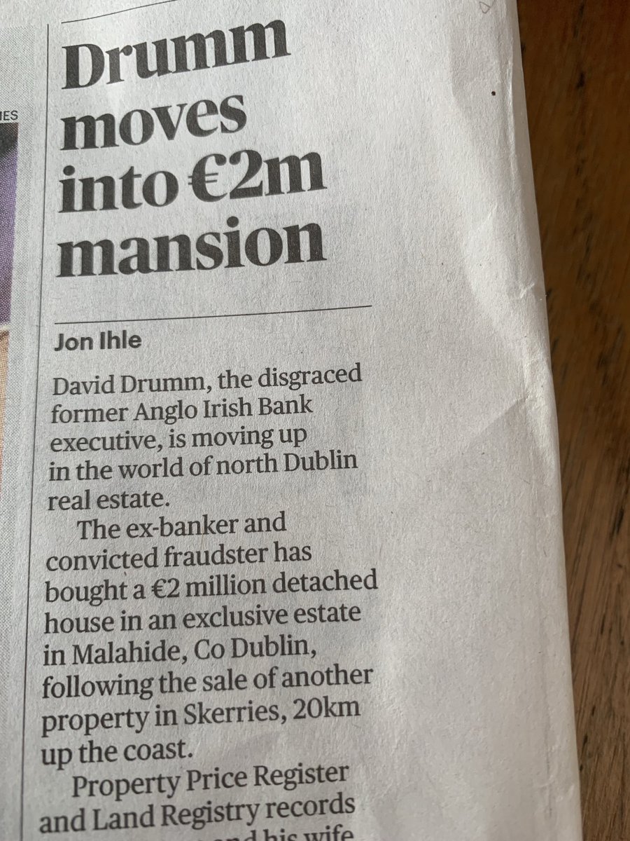 stevethewall's tweet image. Convicted for his part in a €7.2 BILLION  fraud, served half of a 6 yr sentence, released in 2021, then spends 2million on a mansion. And we’re still paying the price.