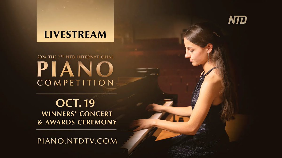 NtdPiano's tweet photo. 🌐 NIPC Winners Concert &amp; Awards Ceremony Live Stream Countdown Link: https://t.co/GDBwv8D14g

🕰️ 2:00 PM-5:20 PM ET, Oct. 19

⚠️More information
🔸NTD: https://t.co/AyjevHWIZv
🔹EpochTV: https://t.co/e8ipwxqw2c

➡️ Competition website: https://t.co/r34Tlgh0Ca

#NTD #Piano https://t.co/wtn1qb515M