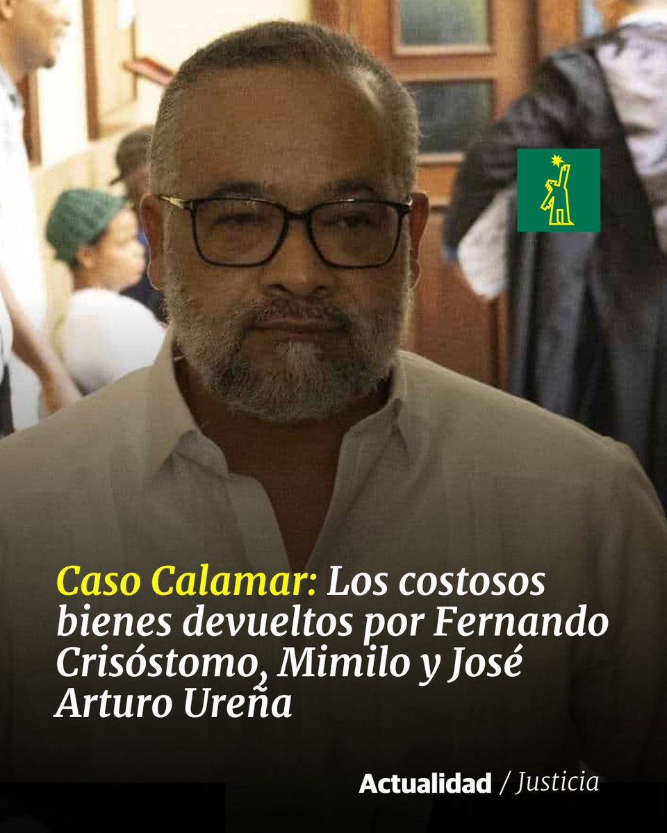 DiarioLibre's tweet photo. ⚖ | #JusticiaDL | Los tres empresarios entregaron en bienes y en efectivos más de 2,300 millones, “como reparación del dinero sustraído del erario”

🔗https://t.co/5cOzucUV3r

#DiarioLibre #Noticias #CasoCalamar #Mimilo #FernandoCrisóstomo #JoséArturoUreña https://t.co/mkXpNCmJsX