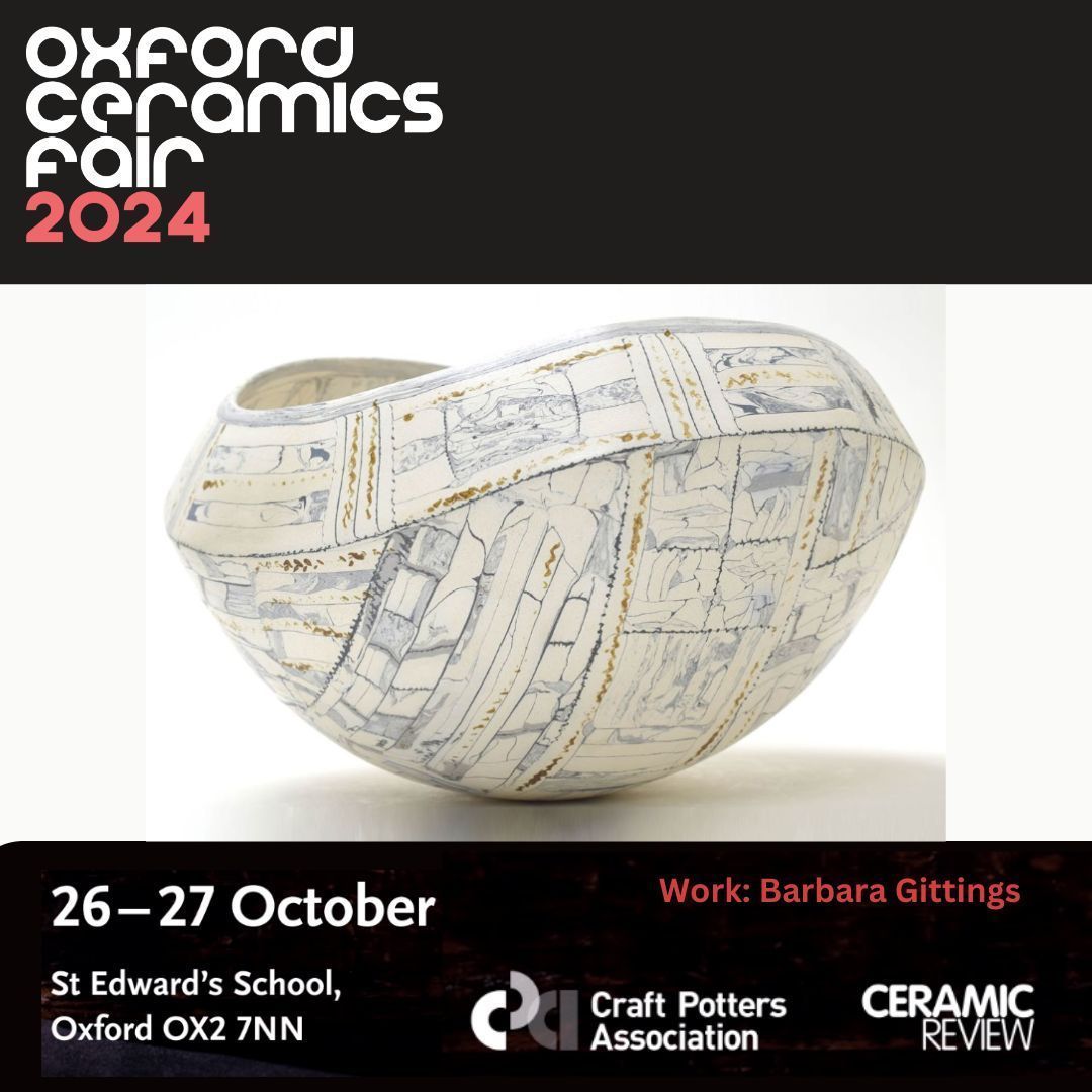 ➡ OXFORD CERAMICS FAIR | ONLY 7 DAYS LEFT TO GO: oxfordceramicsfair.com 

Barbara Gittings:
My smoke-fired Nerikomi pieces are constantly evolving as I push the envelope to make larger and more complex shapes. I was once asked what five words describe the look of my work.