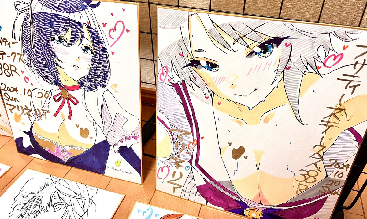 明日のプリステ38Rで販売する色紙です♪
お値段¥4000〜
線画までしか終わっていないものも持っていきます✨
オークションを検討中
マンハッタンカフェのポスターが目印です♪♪
#プリステ38R