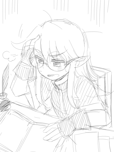 一般技能が作家のスノウエルフPC 