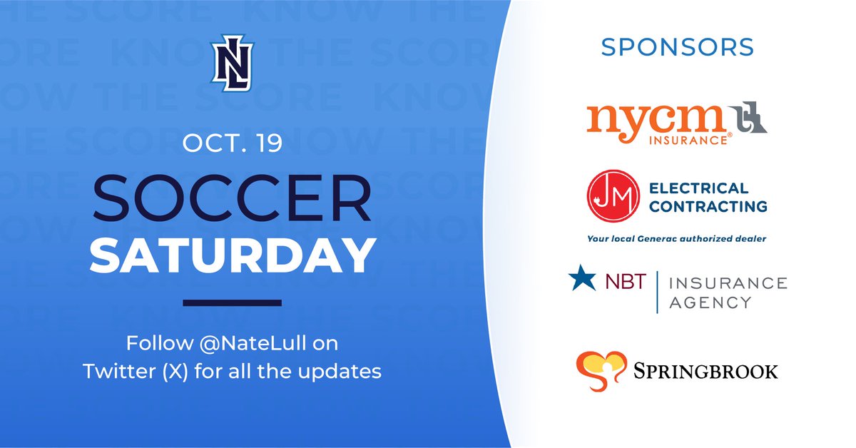 NateLull's tweet photo. Soccer Saturday is here! Follow me all day for updates from the DL, TVL &amp; MAC championship games!

Coverage starts at 10 AM 

Thanks to my sponsors! https://t.co/kCRu0UJrQk
