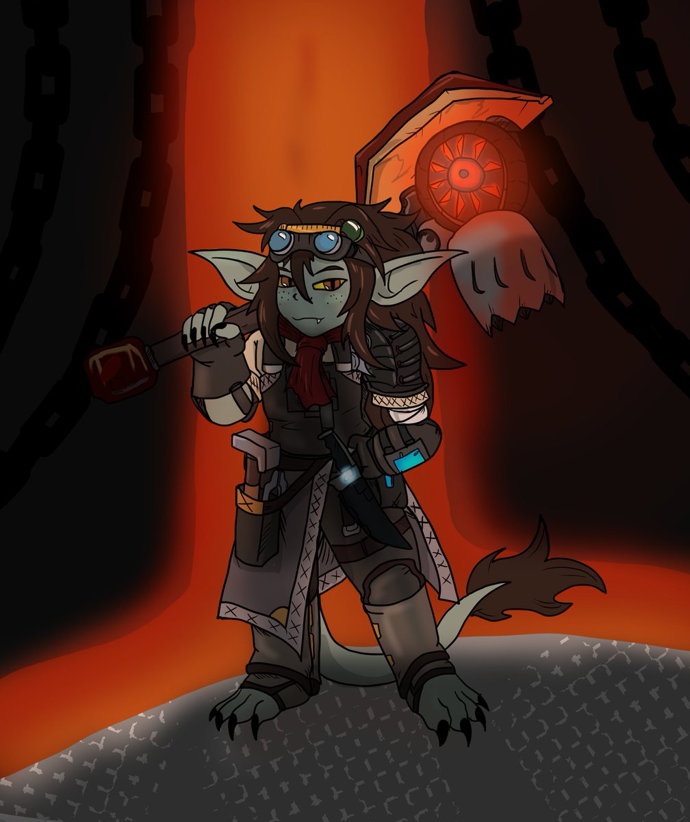 ScrapPaper22's tweet image. hope it&apos;s okay, that&apos;s a cool hammer. #gobtober2024 #gobtober
@Ruby_LazyGoblin