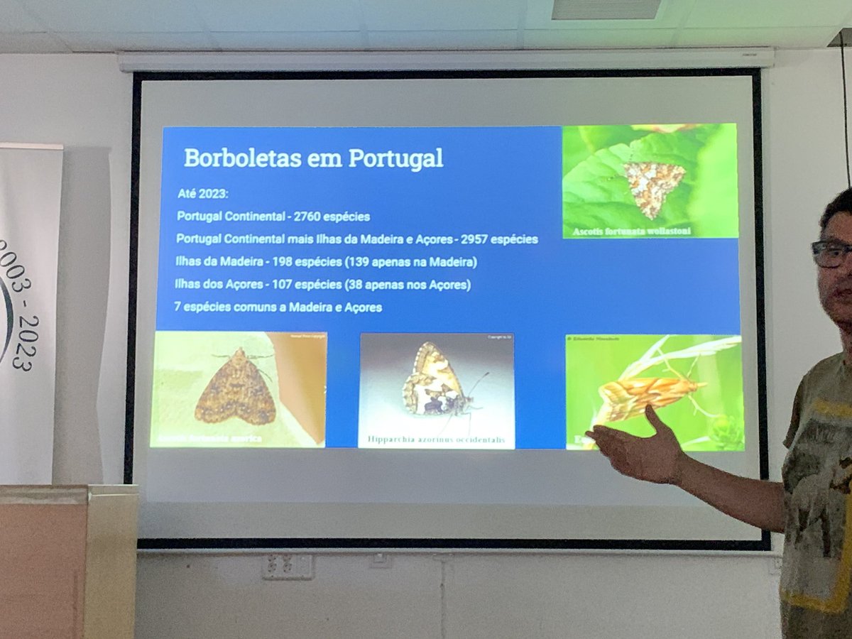 The first talk of the day on the Lepidoptera of Portugal project given by Pedro Pires. Thank you Pedro for a great talk! Second Iberian moth meeting at CIMA, Tarifa. #mothsmatter