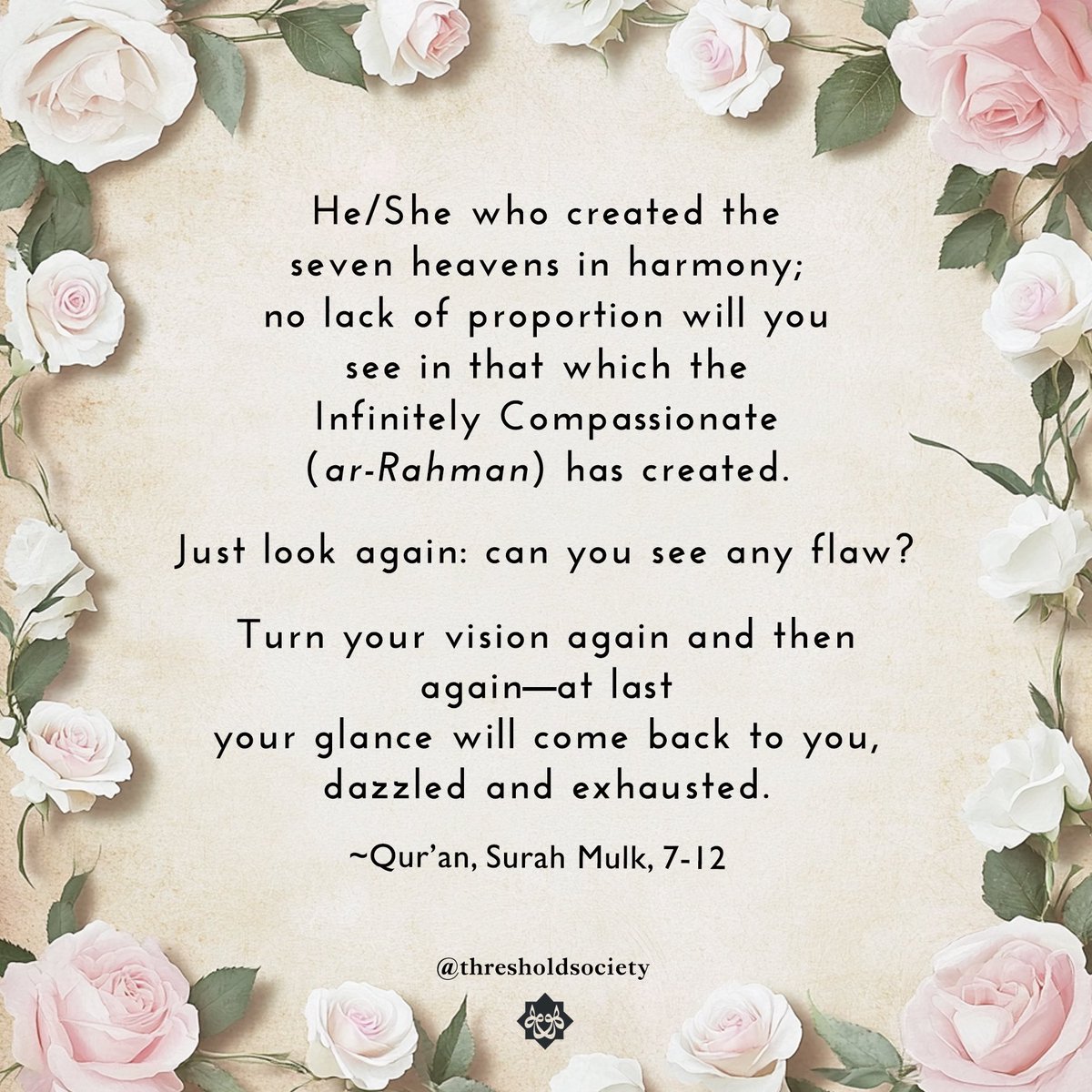 The Quran, Volume XI: Surah 64-114 translated by Camille Adams Helminski

#Quran #rumi #sufi #sufism #mysticism #mevlana #divine #love #spirituality #helminski #community #consciousness #journey #transformation #heart #breath #compassion #mercy #meditation #soul #spirit