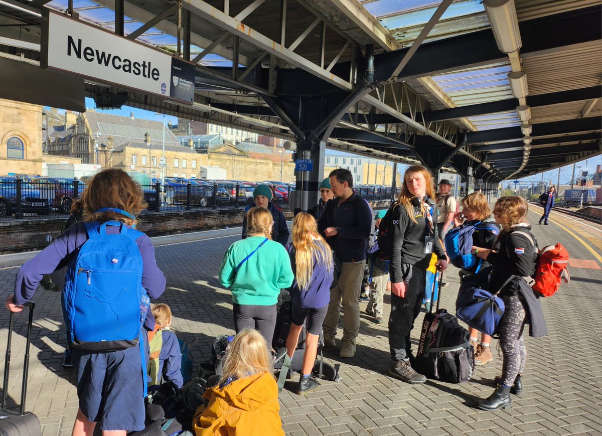 All safely on the train for our final journey back to Edinburgh.