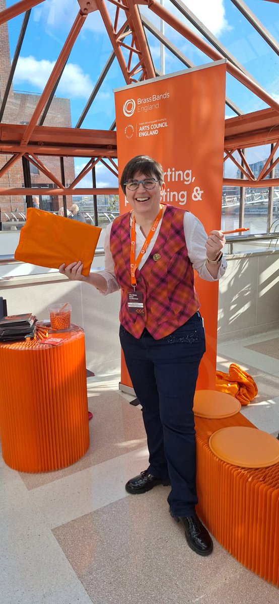 You've been Tango'd - or rather Anna is just getting all the <a href="/BrassBandsEng/">Brass Bands England</a> freebies! Great day at the #bbconf24
