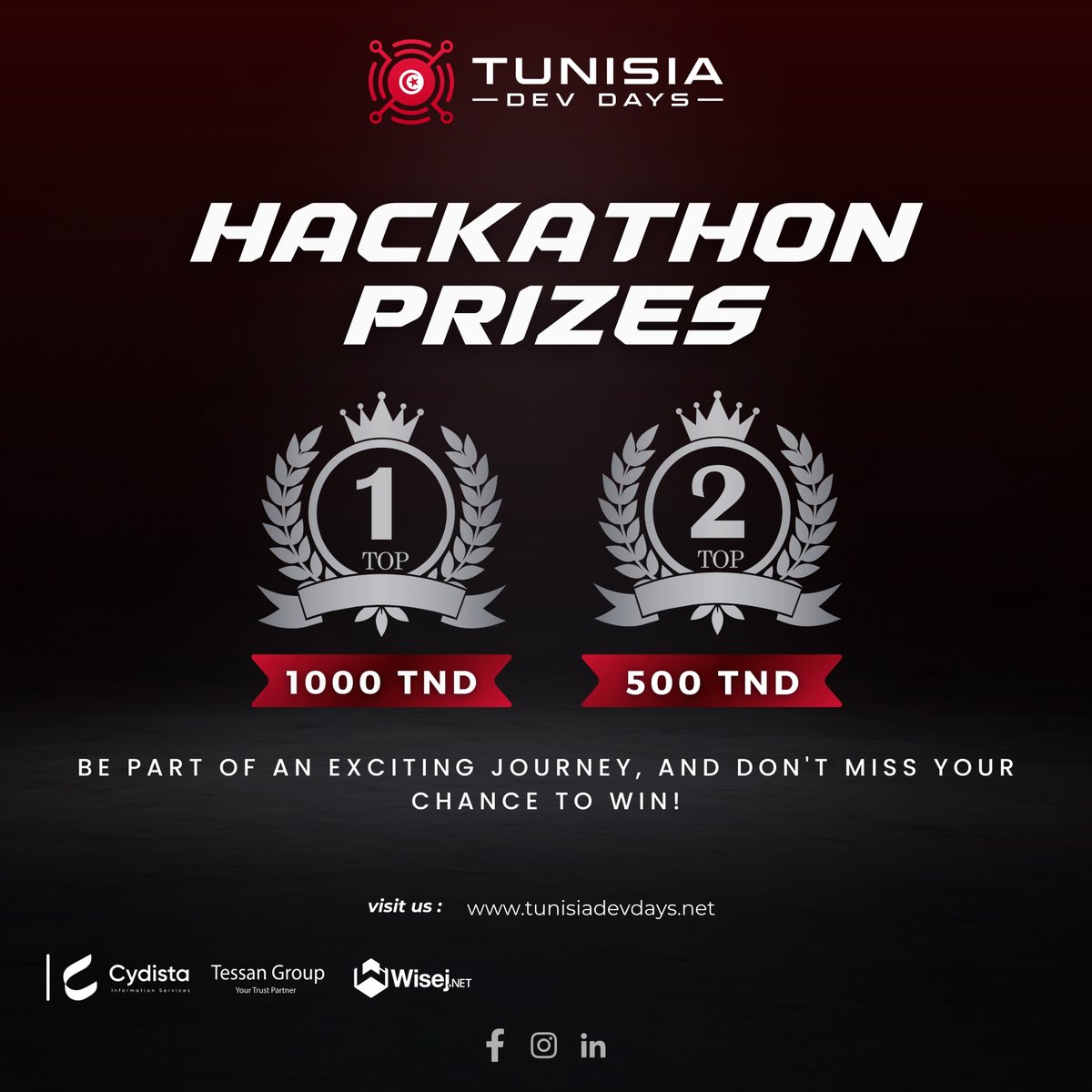 برشا جوائز مهمة تستنى فيكم!🤑

فاش تستنى ؟مازال عندك فرصة بش تشارك وتربح 😉

لاعلان عن الرابحين بش يكون يوم 9 نوفمبر  ⏲