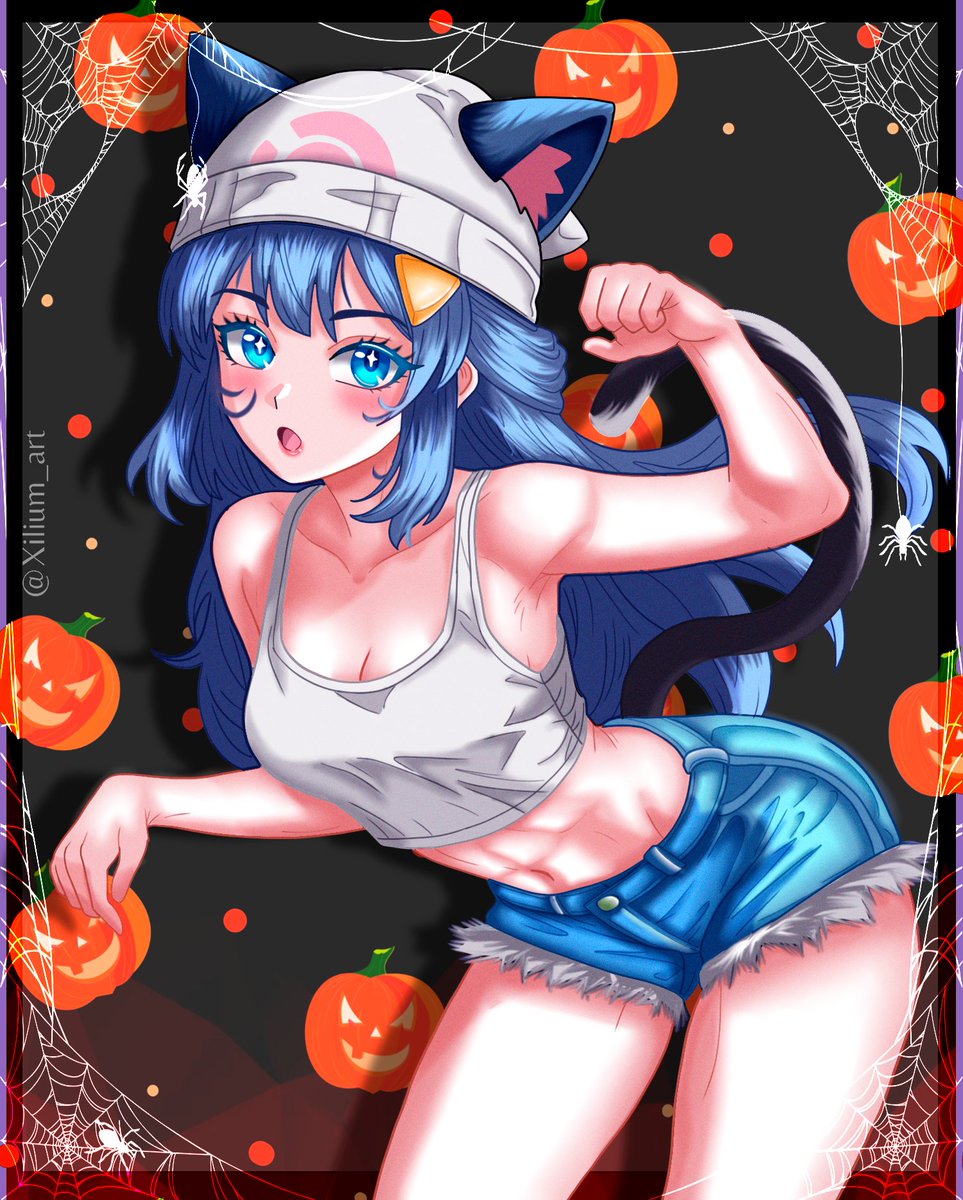 Xilium_art's tweet photo. Final piece done!🐱 Halloween just got more exciting! 🎃

#FanArt #DigitalArt #AnimeArt #Pokemon #DawnFanArt #Dawn #Inktober #SpookySeason #PokemonHalloween #cat #Inktober2024 https://t.co/sqbSSUtM5T