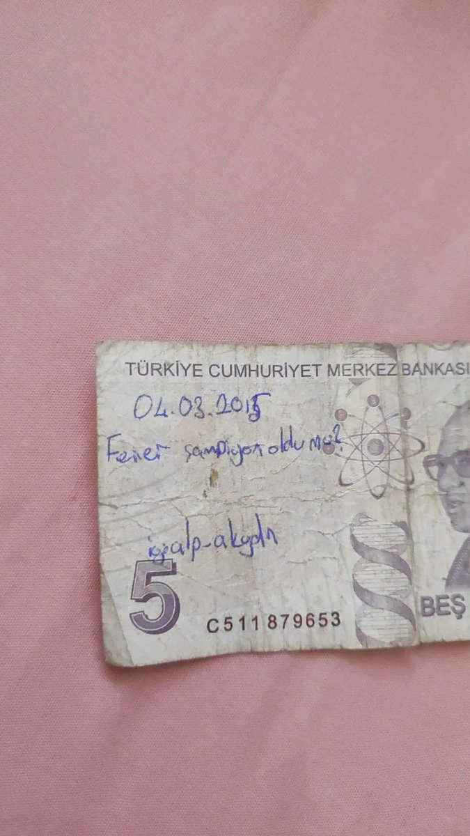 Markete gittim ve gelen para üstüne bak.
Olmadı kardeşim maalesef.
