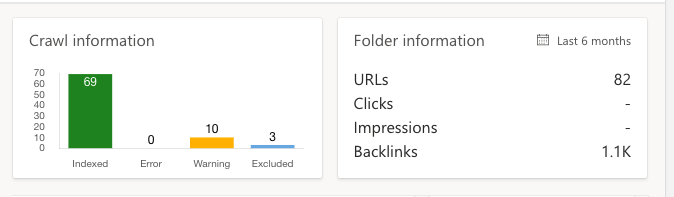 chandler_bing26's tweet photo. Hi @facan @BingWMC My site urls show indexed in the webmaster tool but site:https://t.co/QbcevtsN1d doesn't show up any links in the index. Also 0 impressions for the past few months. But every new page or post I publish shows indexed in the inspect tool after a few days.Any fix? https://t.co/fgz72qkebU