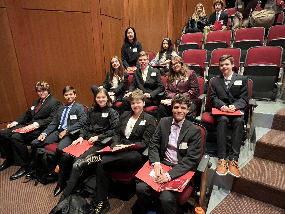 mrmhackett's tweet photo. St. John’s HS Model UN is officially underway!  #rollcats! https://t.co/ZFuAVDOZid