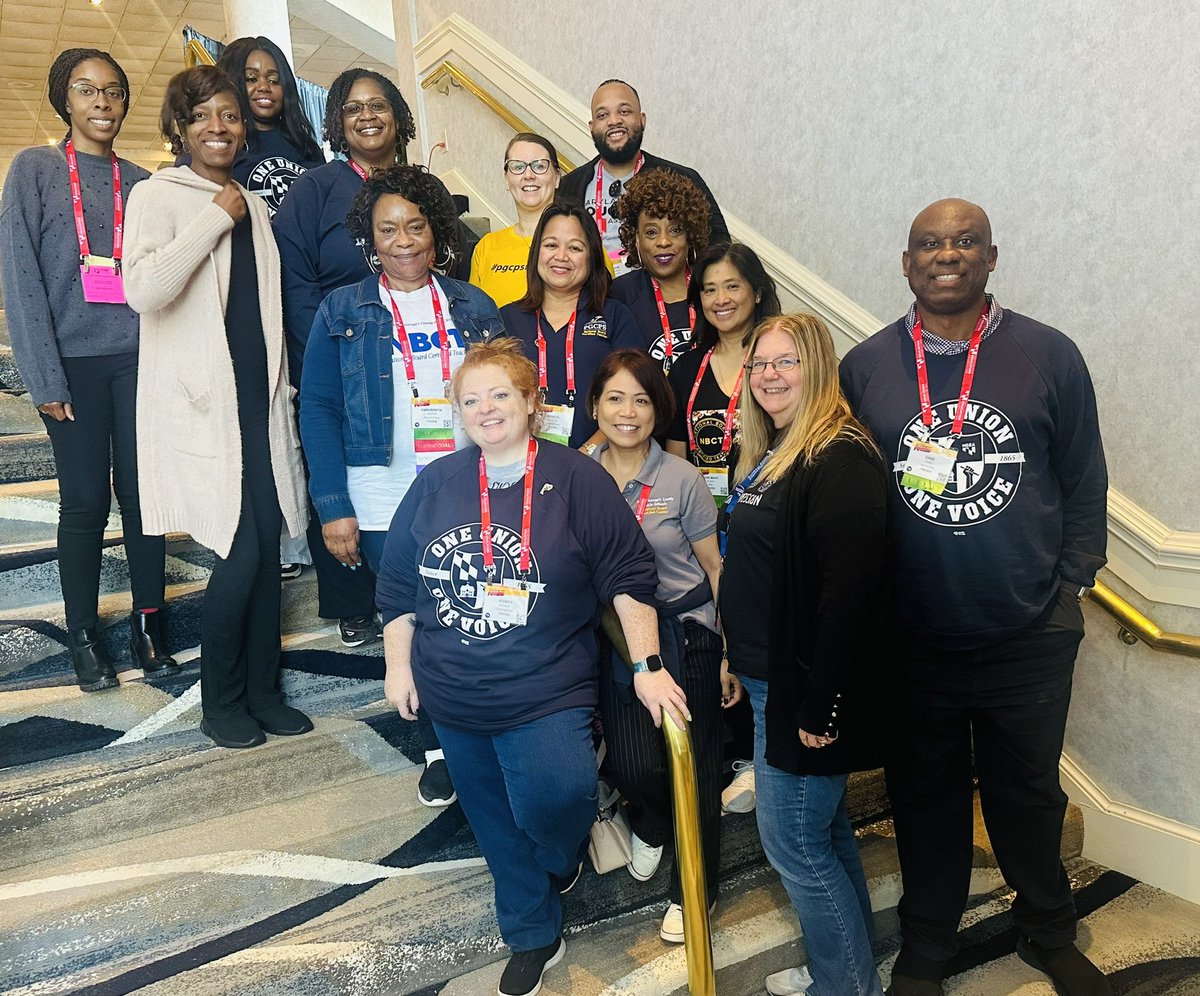 PGCEA NBCTs are ready to embark on Day 2 of the MSEA Convention! Excited for another day of networking, representing, advocacy, and making an impact. <a href="/MentorTeacher4/">Senetria Blocker, NBCT</a> <a href="/MdPublicSchools/">Maryland State Department of Education</a> <a href="/pgcpsnbct1/">PGNBCT</a>