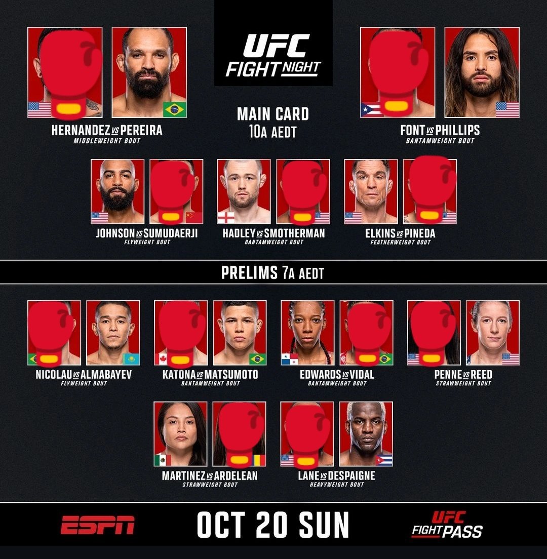 ##ufcvegas99 Full Card Picks
