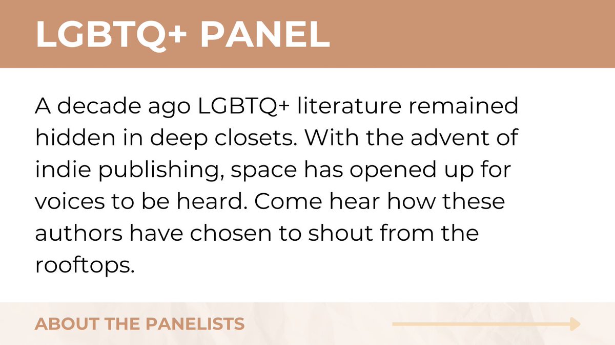 authornation_LV's tweet photo. 🌟 Step into the spotlight and celebrate the powerful voices of LGBTQ+ literature!

🎤 We’re excited to introduce our LGBTQ+ Panel at #AuthorNation24, where we’ll explore how indie publishing has opened the doors for diverse stories to shine.

🧵1/2 https://t.co/ifp09WDZbQ