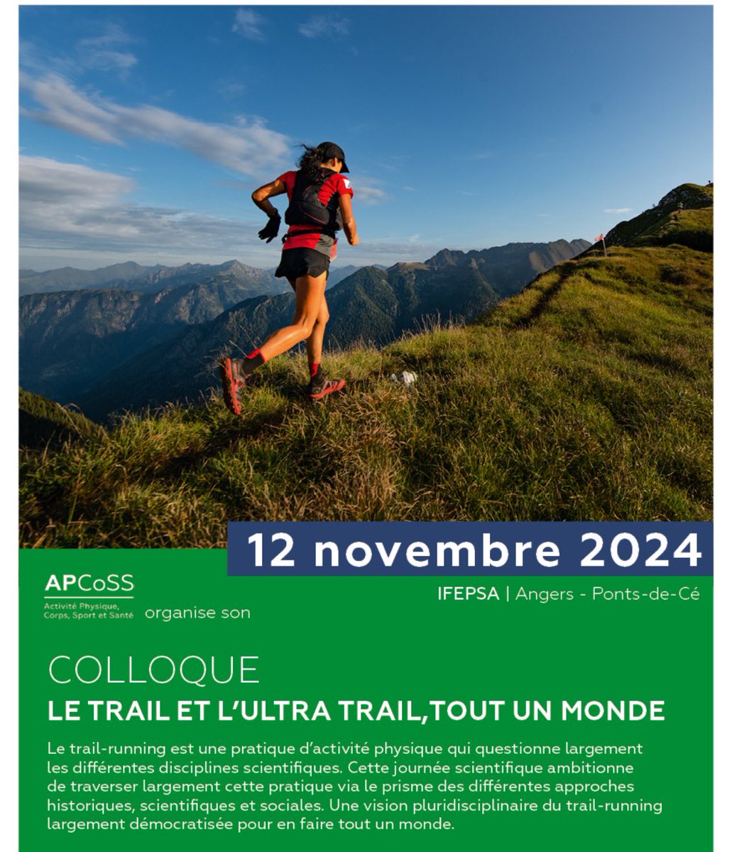 jb_morin's tweet photo. Colloque trail à Angers !

https://t.co/YlQRCdFG4n

Avec notamment @kinesiologui @B_MorelP le @LIBM_lab en force✅⚡️ https://t.co/ivCWrQiFp0