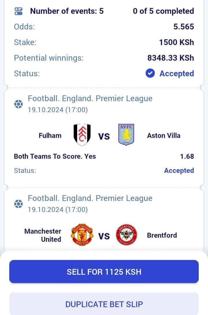 VWilmah's tweet image. GERMAN BUNDLESLIGA☑️

5+ EASY ODDS ☑️

PARIPESA CODE 👉🏿 HUFPN

Second one 

EPL SPECIAL EDITION☑️

5+ EASY ODDS ☑️

PARIPESA CODE 👉🏿 H82UN

REGISTER ACCOUNT HERE 👉🏿 bit.ly/3QZQ36A

PROMO👉🏿 Guyah
#ODMMps #MarthaKoome #Swearing #Gachagua #Kindiki #KaribuKwale #Ruto #IEBC