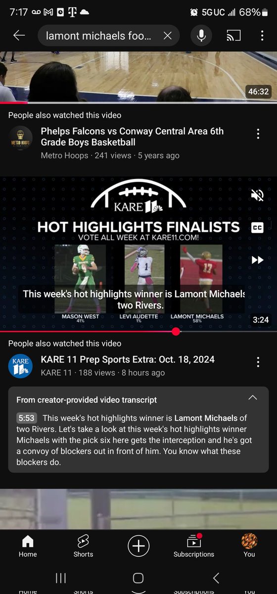 Thank You to everyone that voted for Lamont "Rell" Michaels #17 Two Rivers 2026.  He was the winner of the hot highlight from last week!