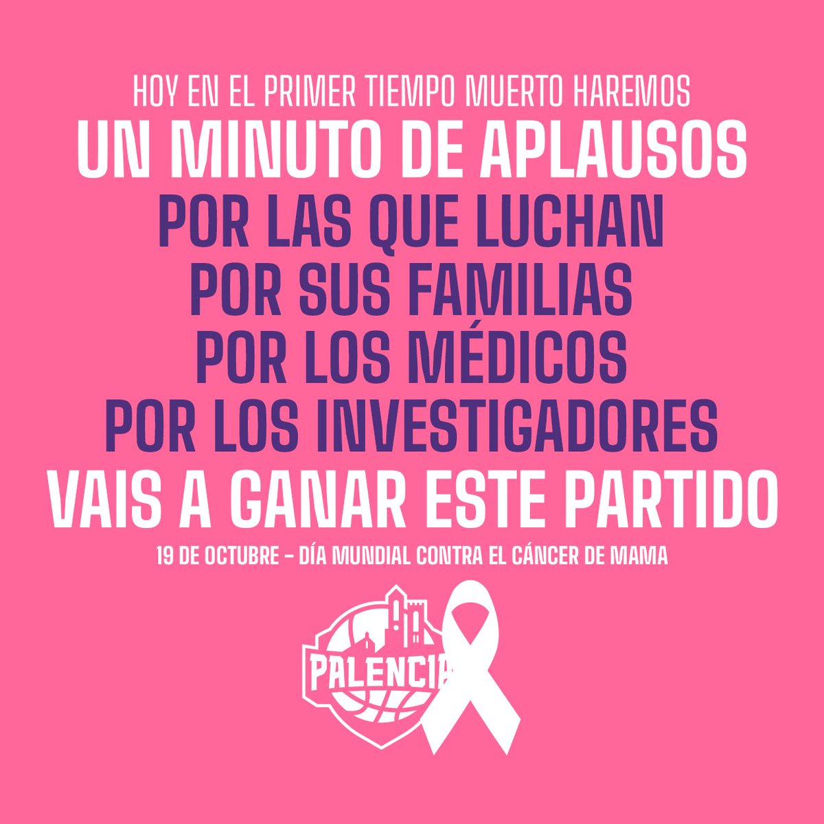 Palencia_Basket's tweet photo. 👏🏼 En el primer tiempo muerto, todo el pabellón en pie aplaudiendo POR ELLAS. 🩷🎀 https://t.co/1ZaateNOao