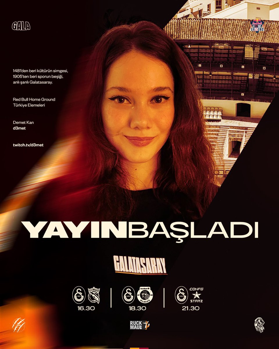 ⚔️ Red Bull Home Ground Türkiye Elemeleri

Günün maçlarını <a href="/d3meet/">Demet</a> ile birlikte izliyoruz! 🥳

📺 twitch.tv/d3met