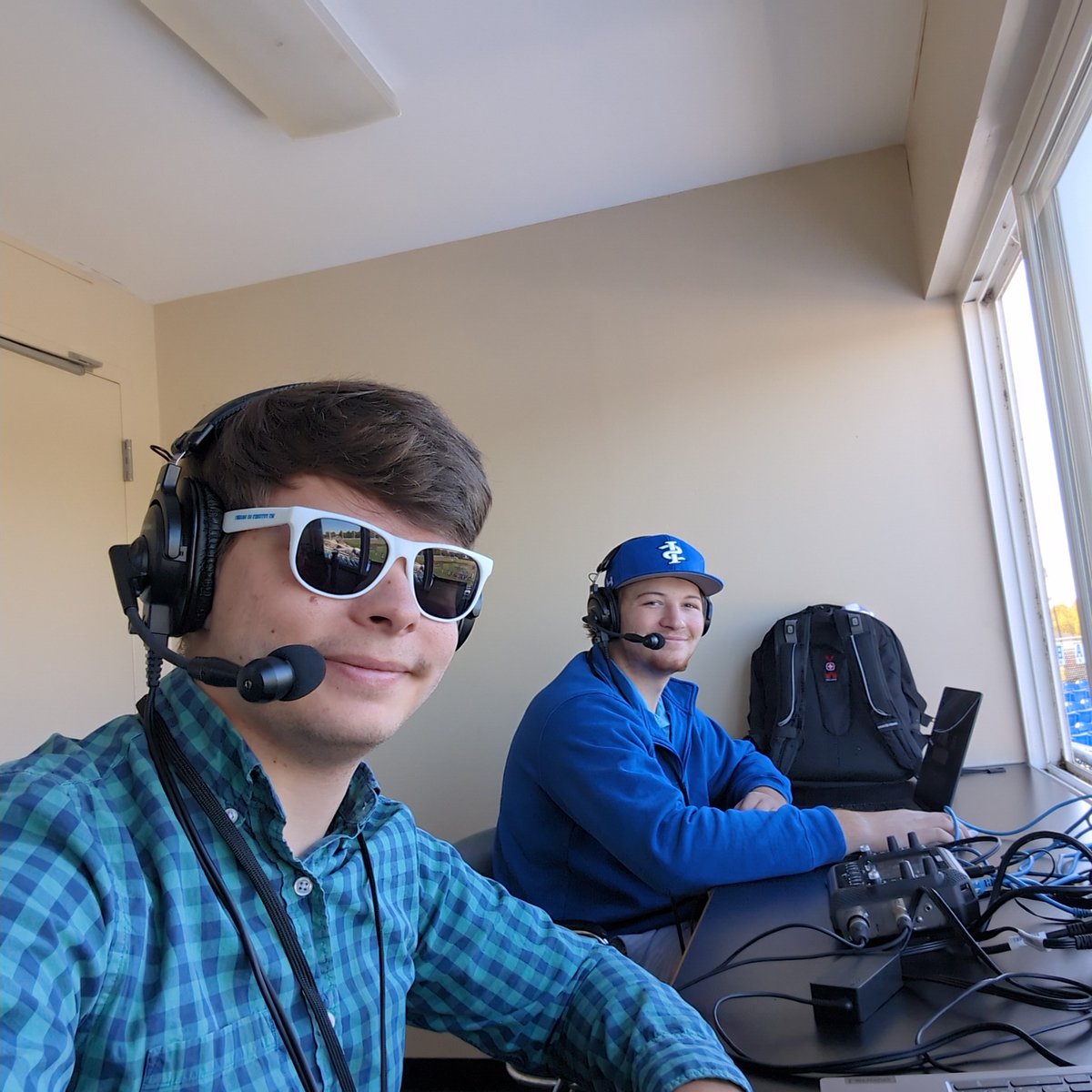 The only coverage of today's baseball game. <a href="/owenpulleymedia/">Owen Pulley</a> and I on the call on WZIS.