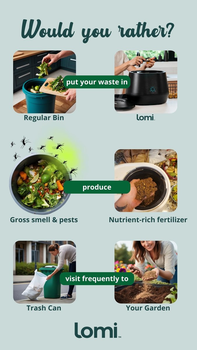 I just created these 2 static ads for Lomi (not officially).

Really enjoyed working on this project as it helped me practice some creativity &amp; also, make use of AI.

Most of the assets in these ads are brought to life using AI, for example, top view of garbage, compost, throwing