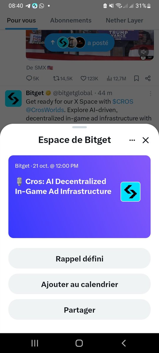 SonnnP's tweet photo. @bitgetglobal @CrosWorlds I’ll participate in @CrosWorlds next AMA. @5Ju6AJbtViArgvP @JonRoberts60897 @Marysasmile https://t.co/o2dUqrStrM