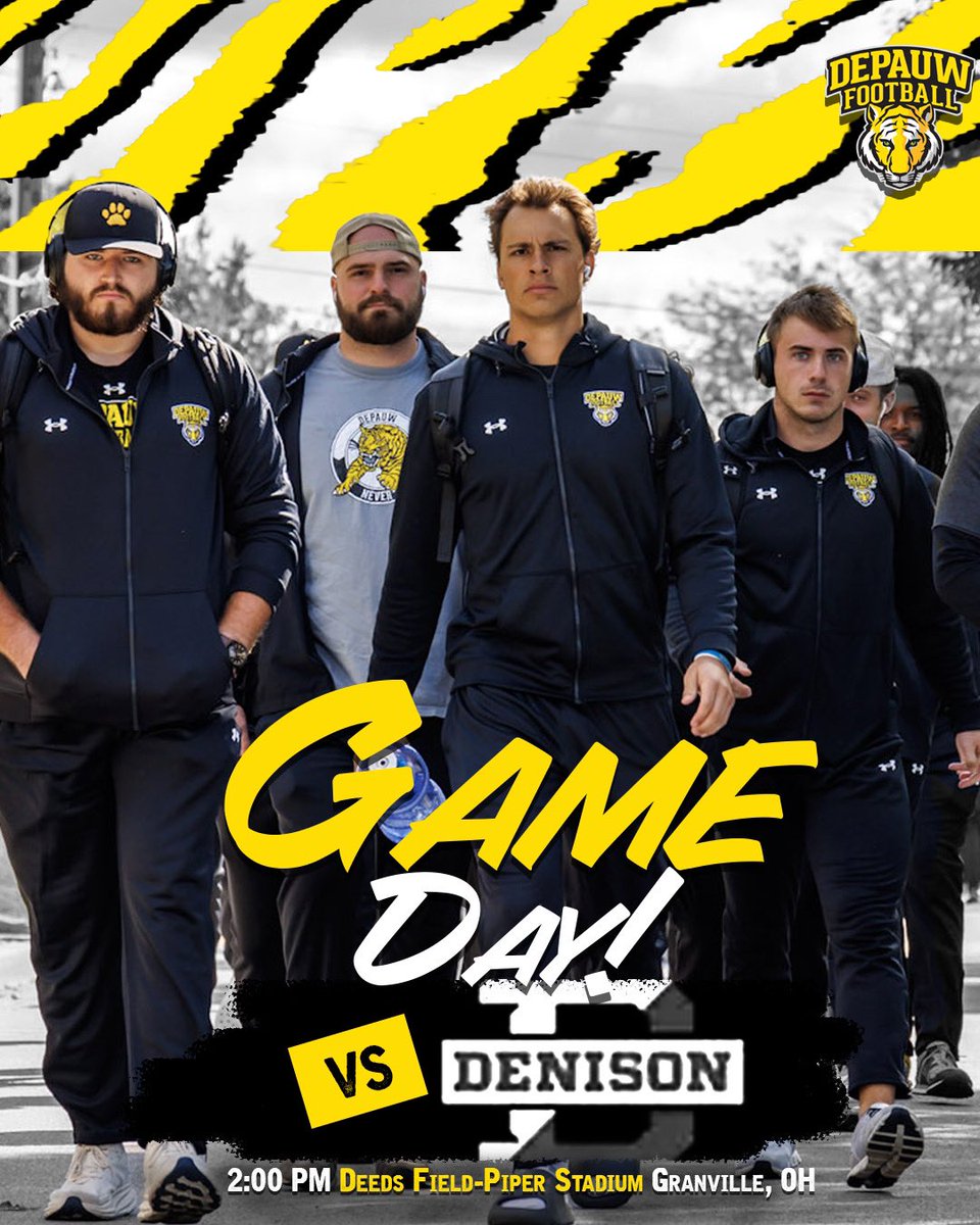 It’s GAME DAY in Ohio! The Tigers take on Denison at 2:00pm. 
📺: northcoastnetwork.com/denison/