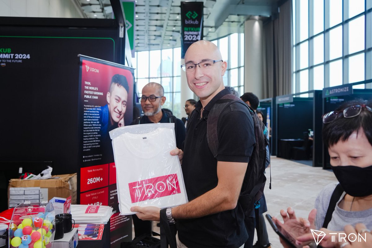 👋 Hello, Bangkok! 🇹🇭

We’ve arrived at the <a href="/BitkubOfficial/">Bitkub.com</a> Summit as an Emerald Sponsor, and we couldn’t be more excited to be here!

#TRONics, if you’re attending, come by and say hello! 👋