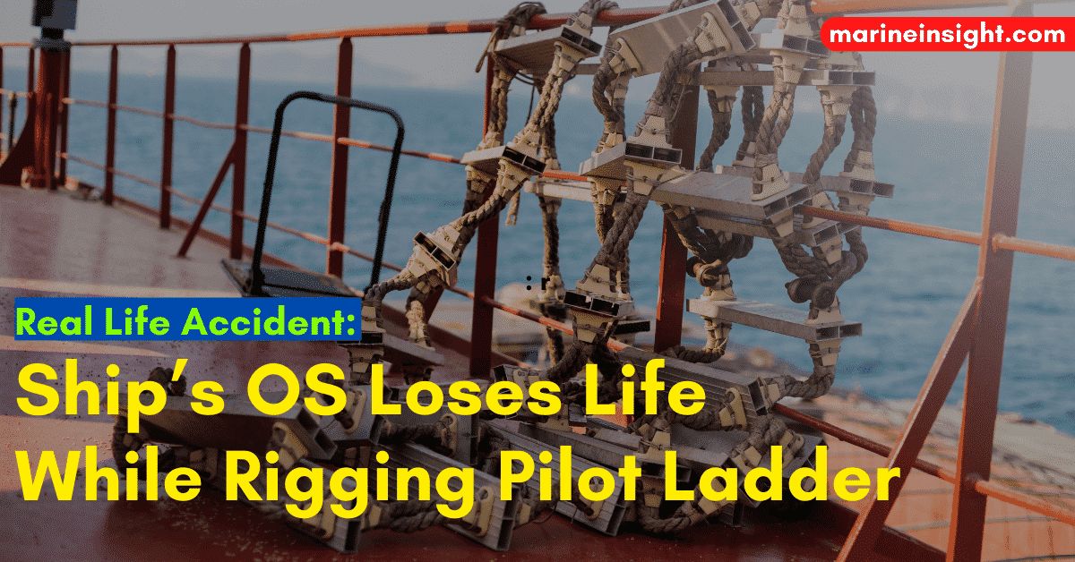 MarineInsight's tweet photo. Real Life Accident: Ship’s OS Loses Life While Rigging Pilot Ladder
Check out this article 👉 https://t.co/z5y6MjebOK
#PilotLadder #shipping #shippingindustry #maritimeindustry #maritime #maritimesafety #MarineInsight #Merchantnavy #Merchantmarine #MerchantnavyShips https://t.co/jNXnoZISgT