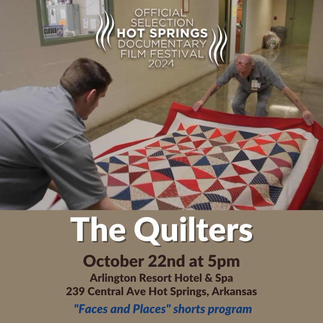 thequiltersdoc's tweet photo. Don't forget to get TICKETS to the upcoming OCTOBER 22nd screening of "The Quilters" at Hot Springs Documentary Film Festival! It's part of the Faces and Places Shorts Program.
https://t.co/t21USQlMjO https://t.co/EKyo8qOlNL