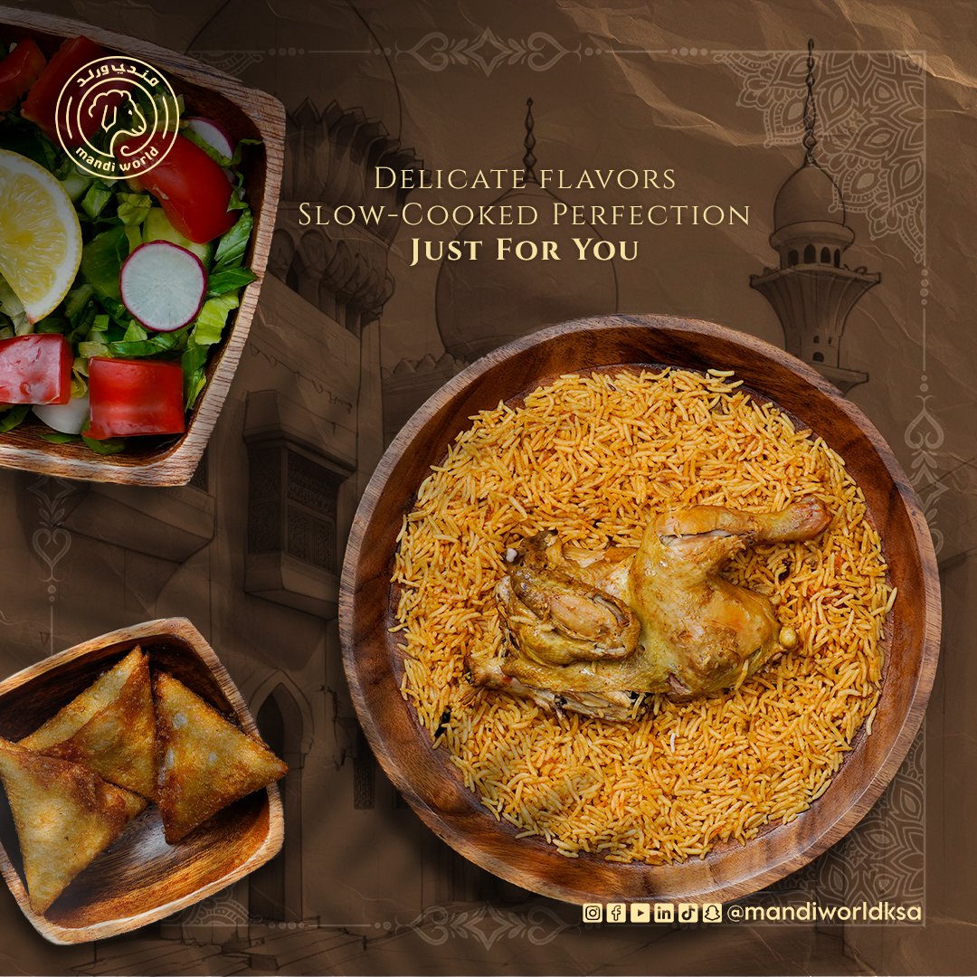 Dive into the rich flavors of Mandi World. Experience the authentic taste of traditional Mandi, which takes you on a journey of spices and culture.