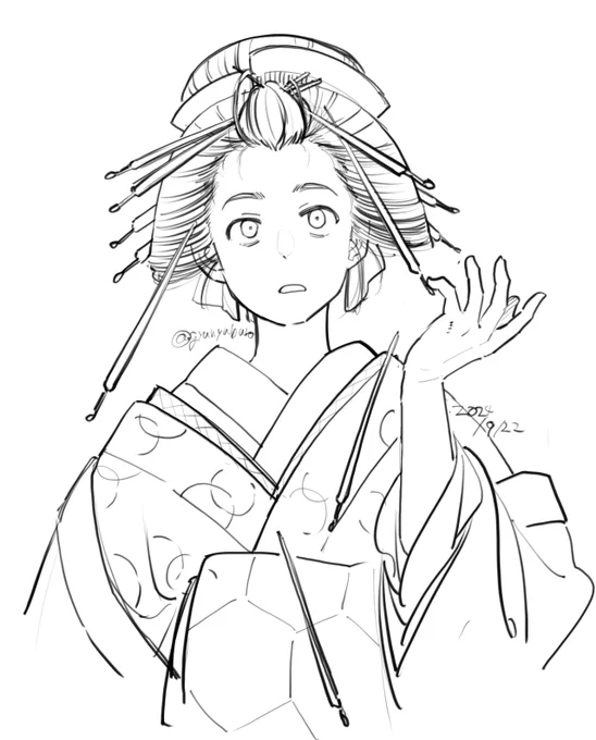 私が描いた灯籠鬢これしかなかった 