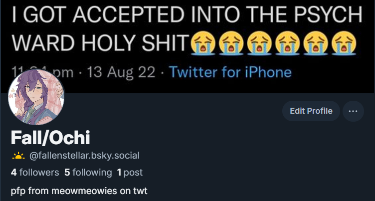 fallenstellar_'s tweet photo. hi ! guess who's in bluesky

most probably won't use this a lot bc i don't even use any of my twitter accs anymore (college raaghhh) but if i do and you want to see it, here it is and i follow back!

@/fallenstellar.bsky.social https://t.co/AEUkJ41h1A
