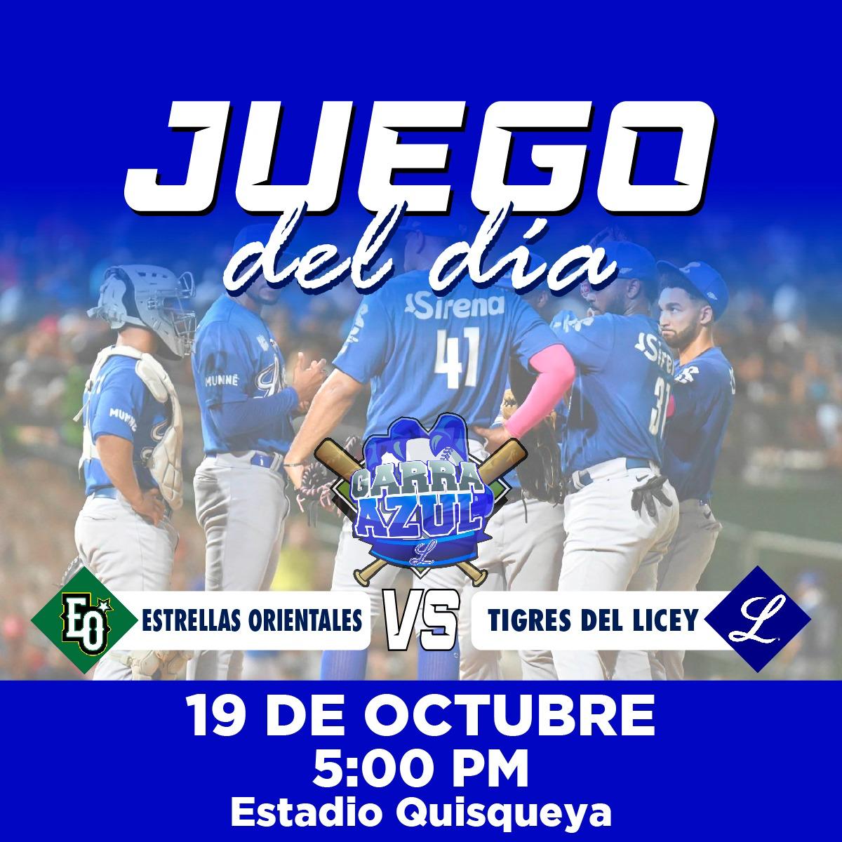GarraAzulLicey's tweet photo. ¡HOY JUEGA EL GLORIOSO!
Nuestros BICAMPEONES reciben a las Estrellas Orientales, partido pautado para iniciar a las 5:00PM.
#LiceyCampeon #EOvsTL #LIdom #JuegodelDia. https://t.co/tlwzjMbWpe
