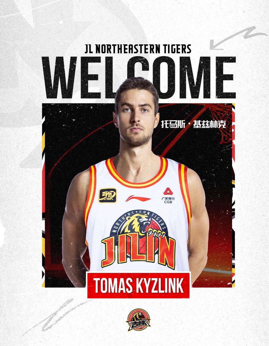 🔝 <a href="/TKyzlink/">Tomas Kyzlink</a> is back to China, joining Jilin Northeatern Tigers in CBA
#IAMFamily
