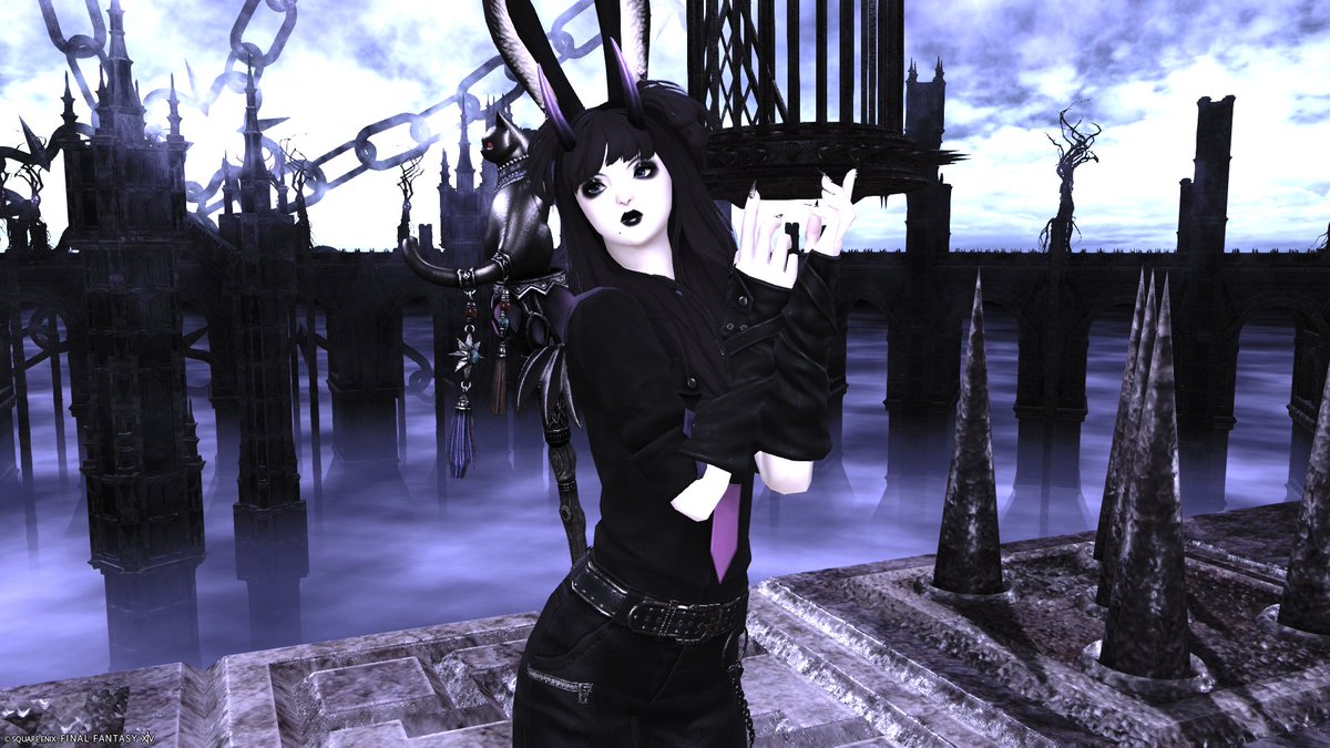 Goodmorning/afternoon and here’s my first post on this account. I’m still pretty new to using those applications for better GPosing. So bear with me. Also I’m very much still new to this community overall. Meet Fran aka well me, a self insert. 🐇🥀

#FFXIV ❦ #GPOSERS ❦ #Viera