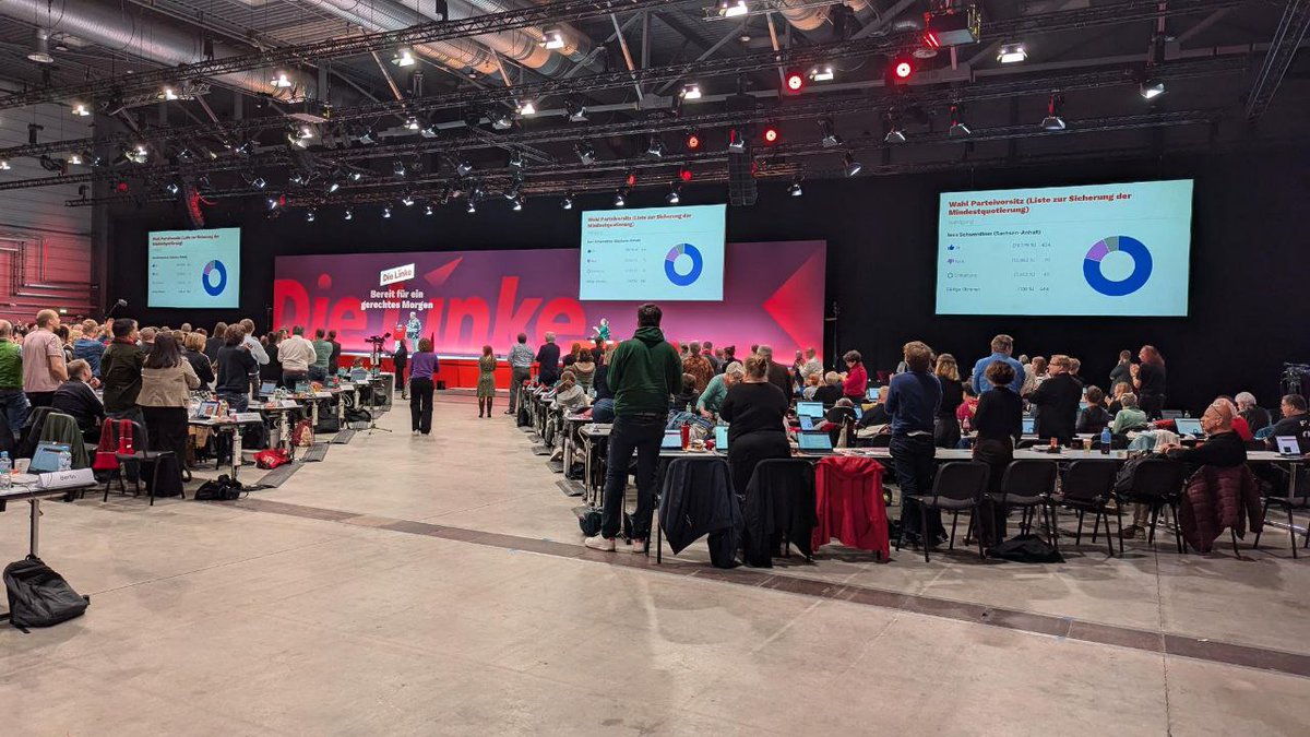 OpenSlides ist dieses Wochenende im Einsatz auf dem Parteitag von <a href="/dieLinke/">Die Linke</a> und unterstützt bei den Wahlen des neuen Parteivorstandes. #LinkeBPT