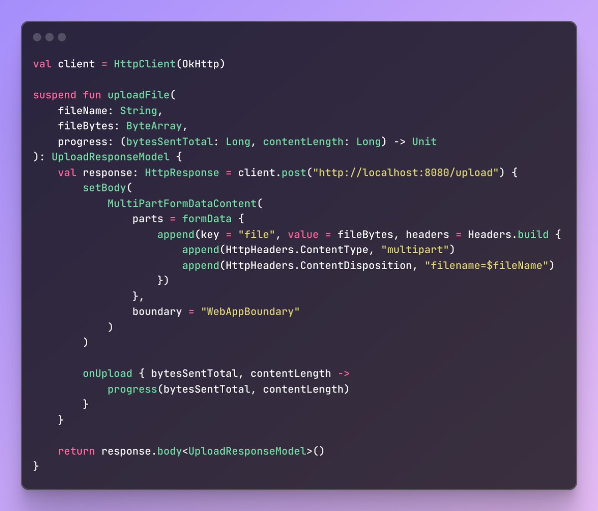 imshayanthe's tweet photo. Ktor Fast and Simple File Upload with Progress Monitoring ππβ³
#Ktor
#KoltinMultiplatform https://t.co/A3yICe0Gq4