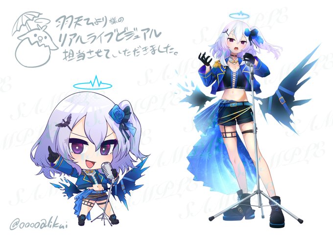 本日開催された羽天ひより様のリアルライブのメインビジュアル担当させていただきました。
表情差分、みんな楽しんでくれましたでしょうか!?!?缶バッチやチケットのイラストでこんなん当たりました!報告もあると嬉しいです🐣 