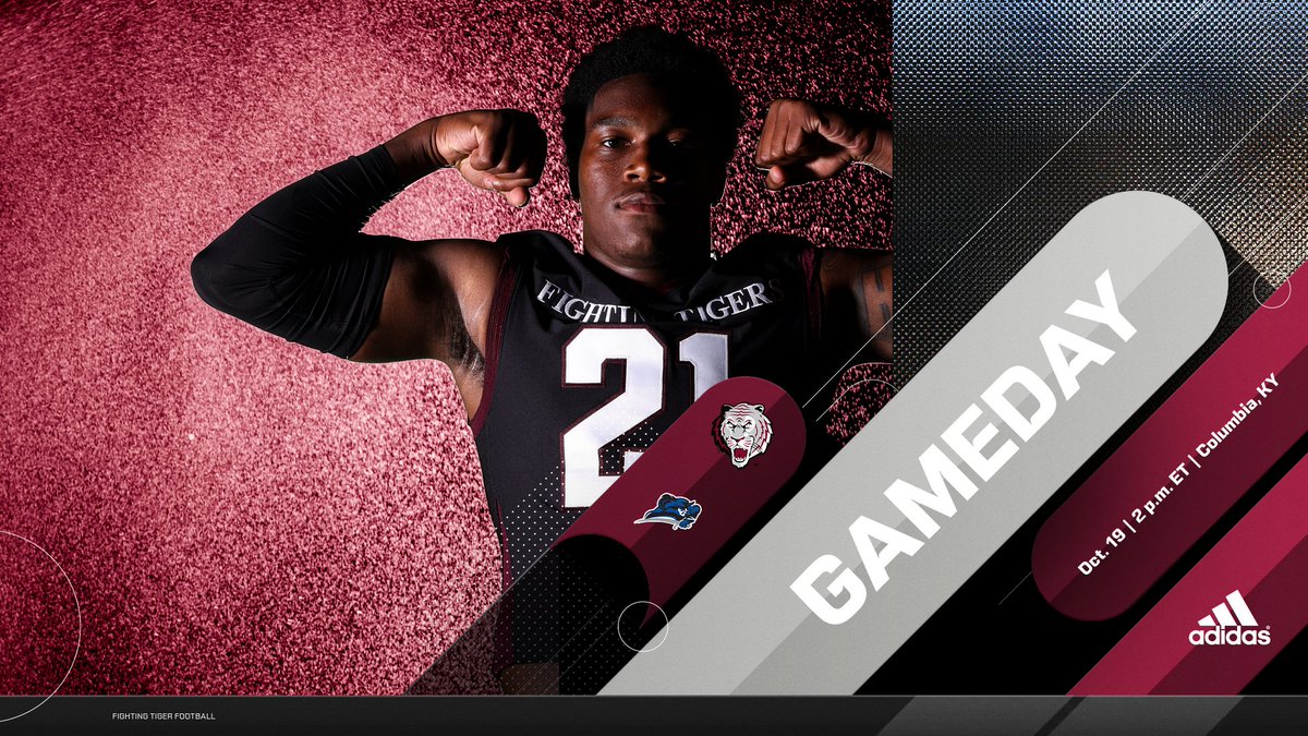 CvilleTigersFB's tweet photo. GAME DAY | The 25th ranked Fighting Tigers travel Highway 55 to Battle the Lindsey Wilson Blue Raiders!
📍Columbia, Kentucky
🆚 @LWC_Football
⏰ 2 p.m. ET
📰 https://t.co/xKD04Z0SoJ
📺 https://t.co/wOLdH3TKEi
📻 https://t.co/tbO4Jck4l5
📊 https://t.co/4dkpGb5Ahr
#️⃣ #TigerUp https://t.co/2yDOdp2wqG