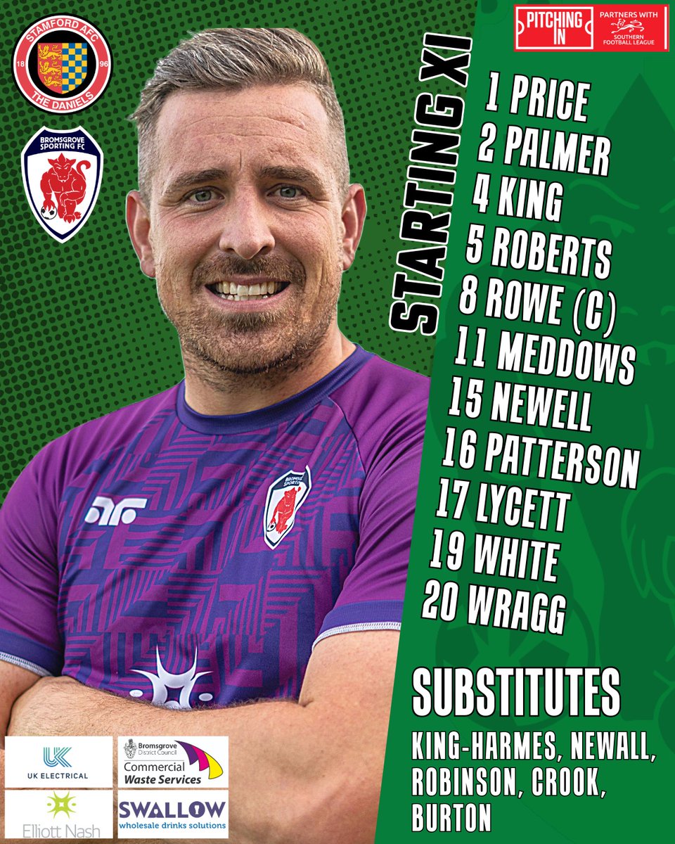 SportingFC's tweet photo. ๐ข LINE-UP: Here's how we look for today's league game...
๐๏ธ Jack NEWALL is a new addition to the side - he's a striker who joins us on a work experience loan from @burtonalbionfc. Welcome Jack!
๐ @ethannpatterson & @Aksumwhite in the starting XI
#STABRO https://t.co/rraujQK6qu