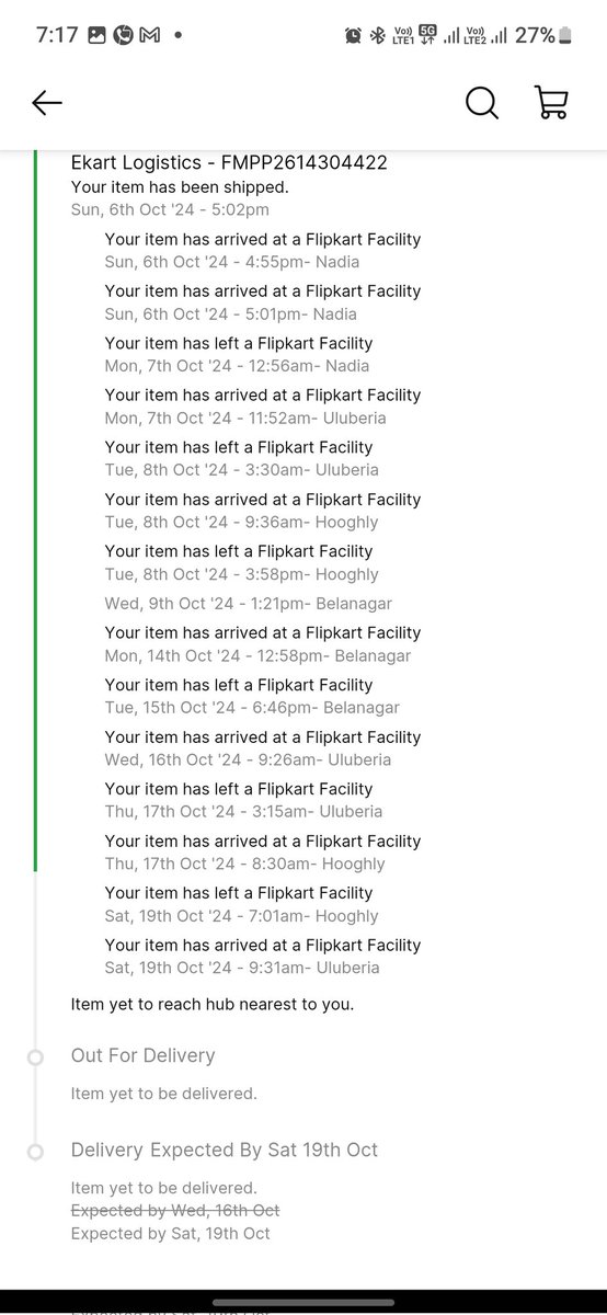 dpal3017's tweet photo. #flipkartbigbilliondays2024 #flipkart @_Kalyan_K @Flipkart @flipkartsupport 
This Year 2024 Biggest Undelivered Fraud by Flipkart in So called Big billion Days. How many People Facing this Fraud by Flipkart.
shearing with you  - one is cancelled by Flipkart and one is still out https://t.co/zf46yHGvsY