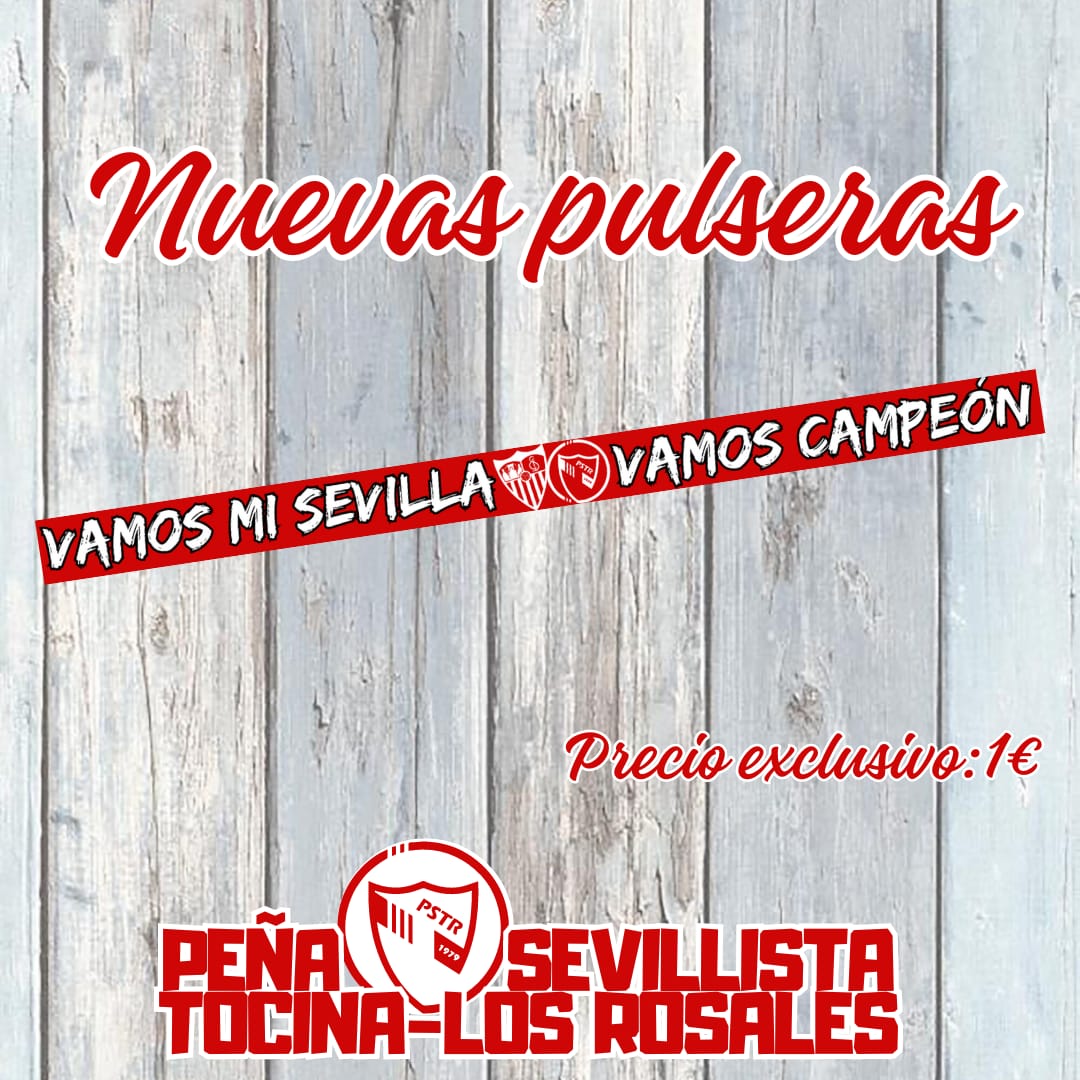 Mañana se pondrá a la venta en nuestra peñas las nuevas pulseras al precio de 1€ para el público en general.

Gratis para los socios, los que aún no la tengan mañana también las podrán recoger.