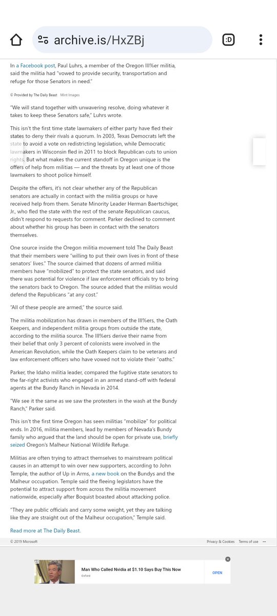 TippytopshapeU's tweet image. #Backin 2019 "to prevent climate
change legislation
from passing
[⚠️] Oregon’s Republican
[#statesenators] on-the-lam
[#KateBrown] dispatched
state troopers [🚨]
Idaho militia [🗣️]
'We see it the same as
[👀] Bundy Ranch'"

#OregonCitizen
🔗🔻+ #osint🧵🔝
x.com/TippytopshapeU…