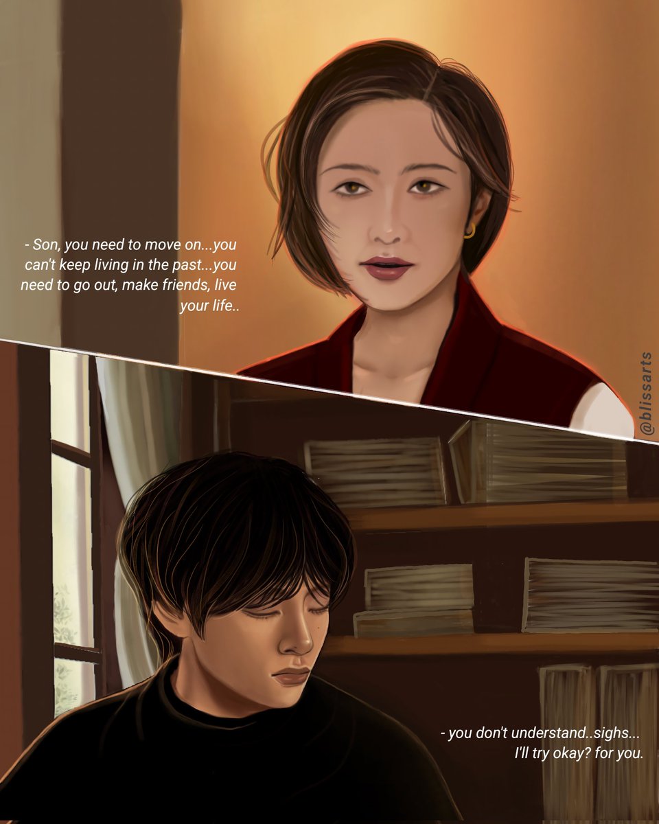 Blissart285375's tweet photo. FANG &amp; FATE [ chapter 2 silence of pain ] part 1
#btsfanart #btscomic #aucomic #digitalart #taekookau https://t.co/S2LbE7wHT7