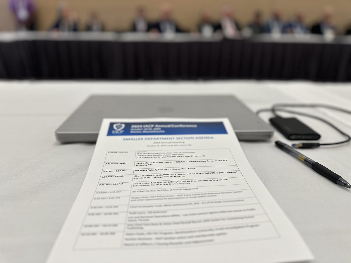 Honored to present at <a href="/TheIACP/">The IACP</a> Annual Conference Smaller Department Section in Boston on putting strategy into communication to build better and stronger communities. 

Shared a news story with police chiefs and executives that I did with <a href="/FOX4/">FOX 4 NEWS</a> <a href="/shaunrabbfox4/">Shaun Rabb</a> on the importance of